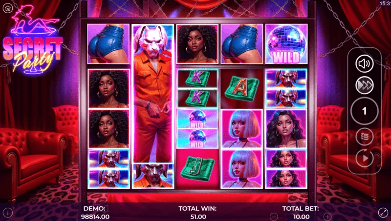 Secret Party - win in the bonus round
